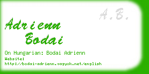 adrienn bodai business card